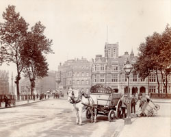 Old photo with horse and carriage appears courtesy of Westminster City Archives
