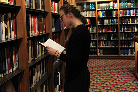 Picture shows last yearâ€™s winner Evie Mollitt when she visited the library